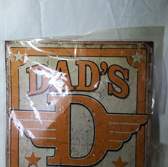 Dad's Garage If I Can't Fix It-It Ain't Broke Retro Distressed Metal Sign, New - Picture 2 of 7